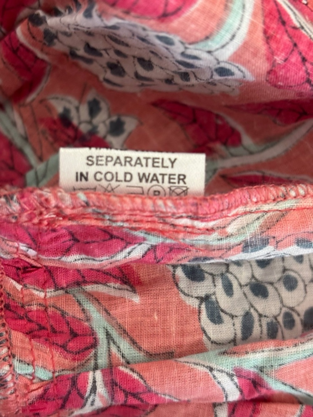 Perry Walker Collective Pink Floral Smocked Mini Dress OS One Size - Picture 7 of 7